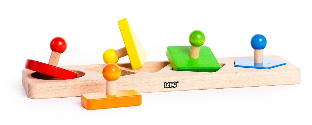 Steckspiel 5 Formen mit Griff