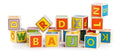 Alphabet auf Bauklötzen – 16 Teile