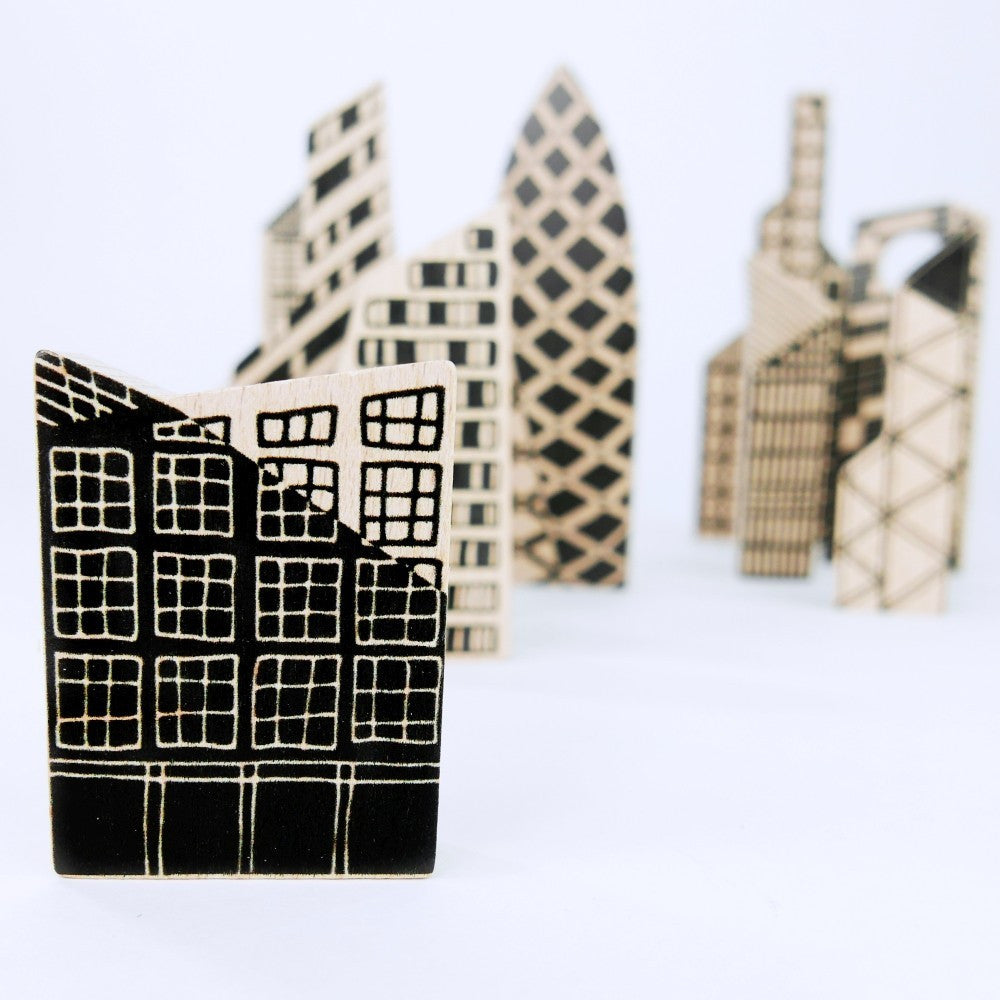 Double-sided puzzle city
