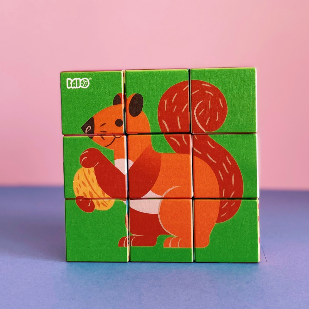 Zoo klocki - 6 zwierzątek