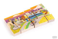 Doppelseitiges Puzzle Stadt und Strand