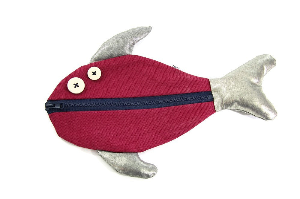 Federmäppchen in Fischform aus Stoff