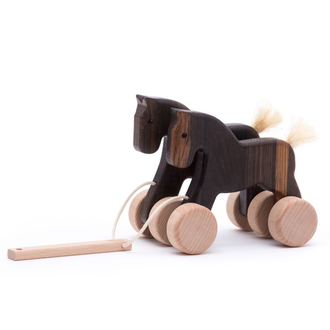 Double wooden horses (jumping)