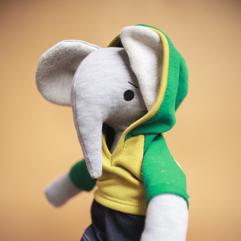Quinn the plush elephant