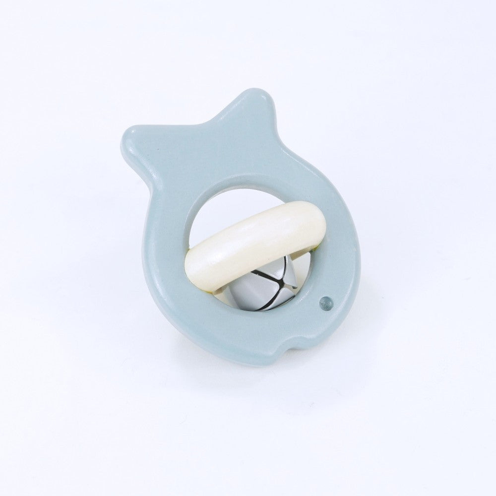Wooden fish - rattle with a bell