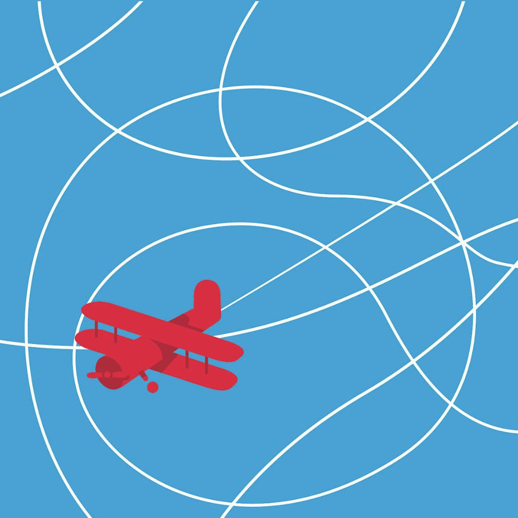 Double-sided puzzle airplanes and frogs