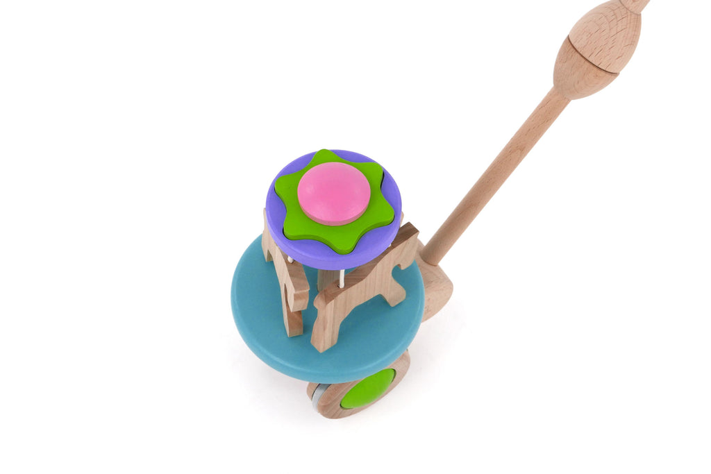 Carousel with ponies - a push toy