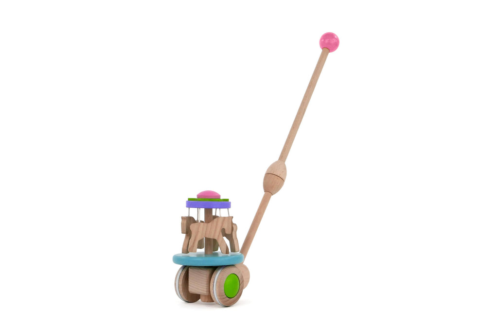 Carousel with ponies - a push toy