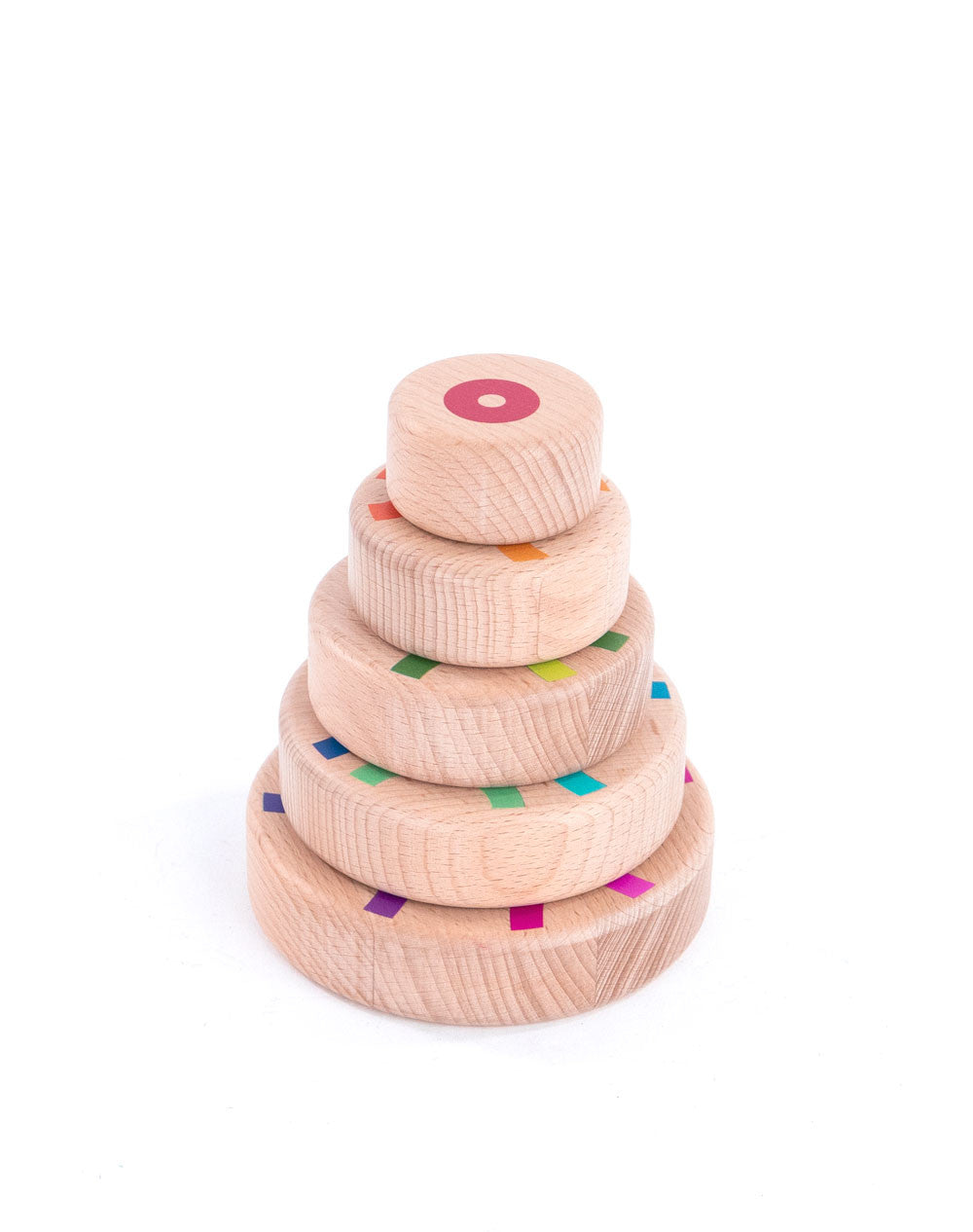Magnetic wooden pyramid