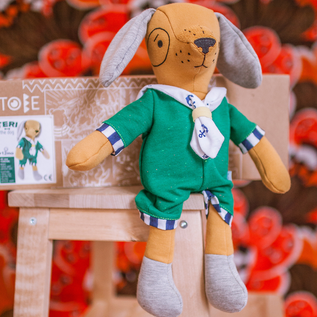 Plush dog Teri
