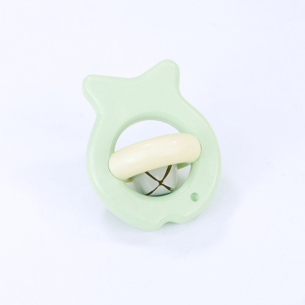 Wooden fish - rattle with a bell