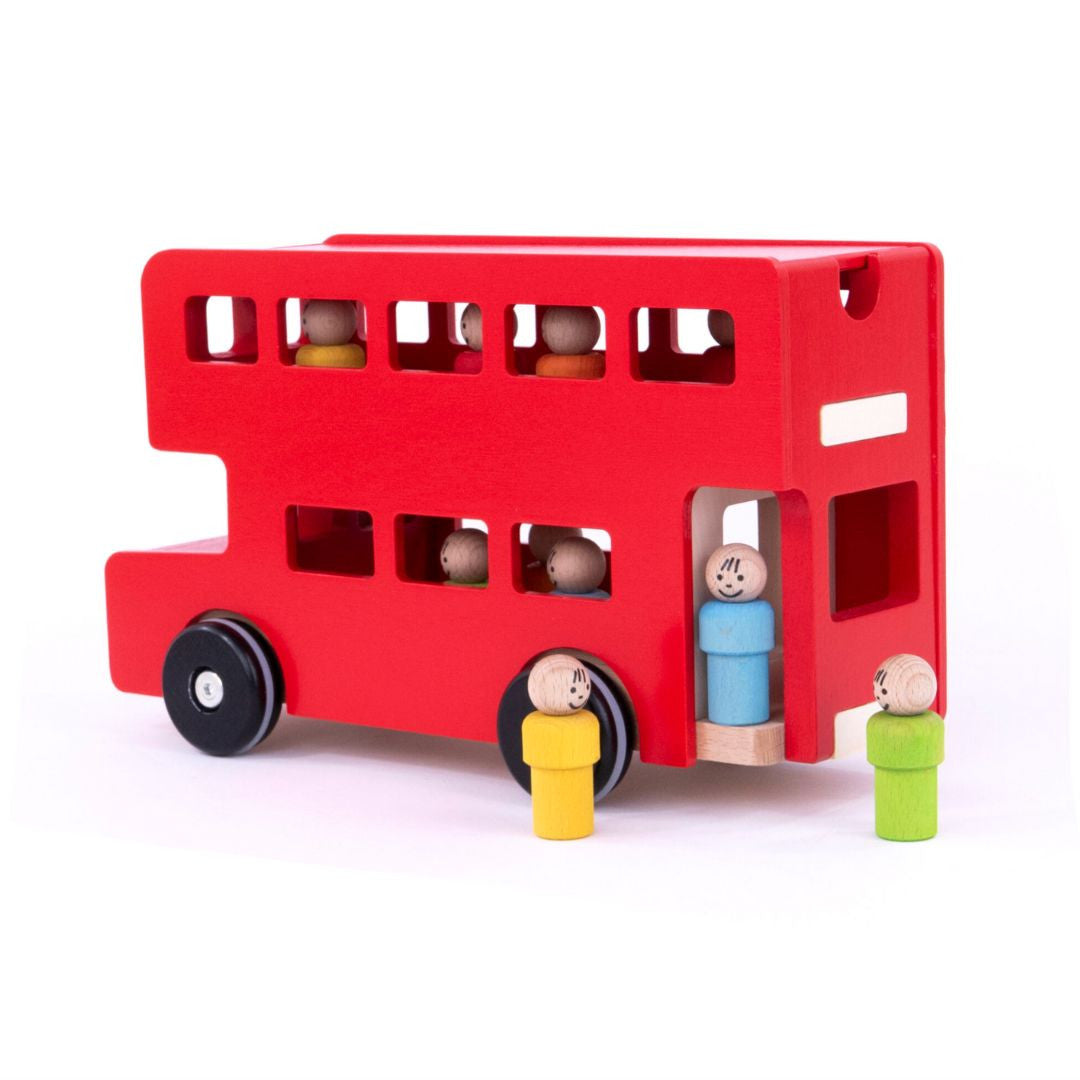 London bus - piętrowe auto z pasażerami