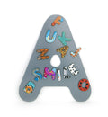 Magnetic wooden letters