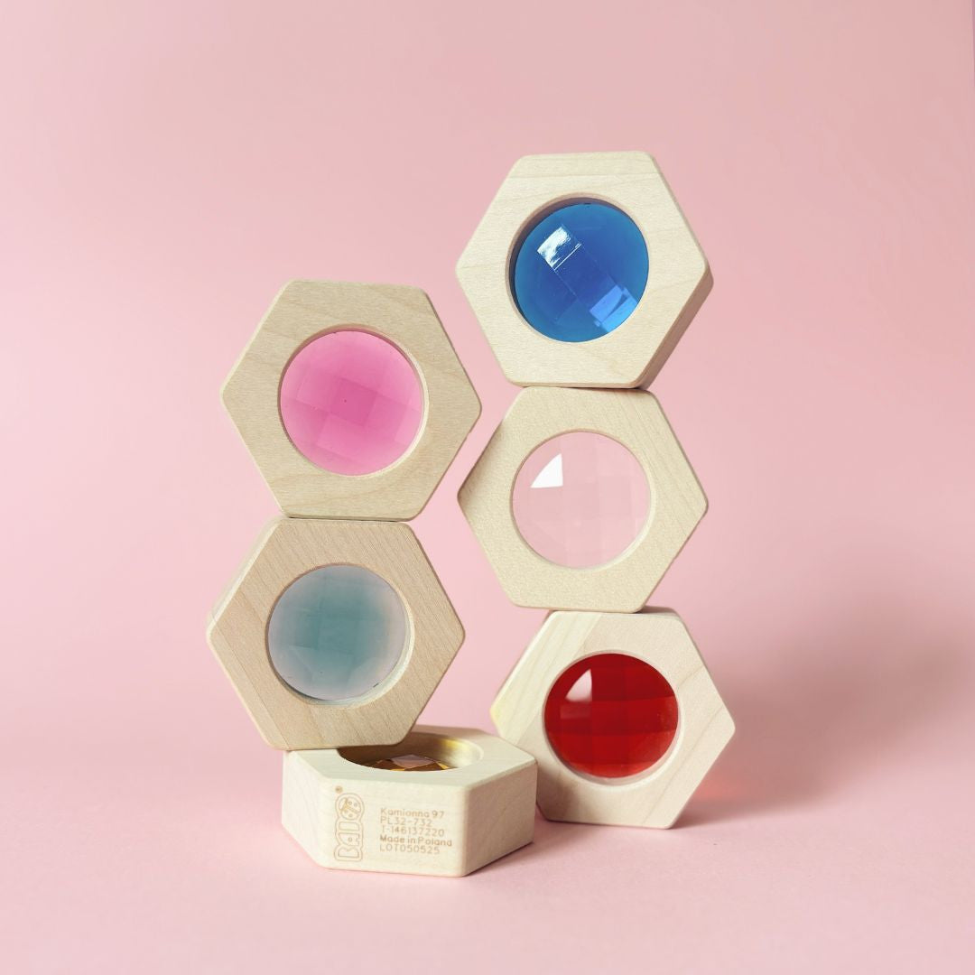 Kaleidoscope in a wooden frame