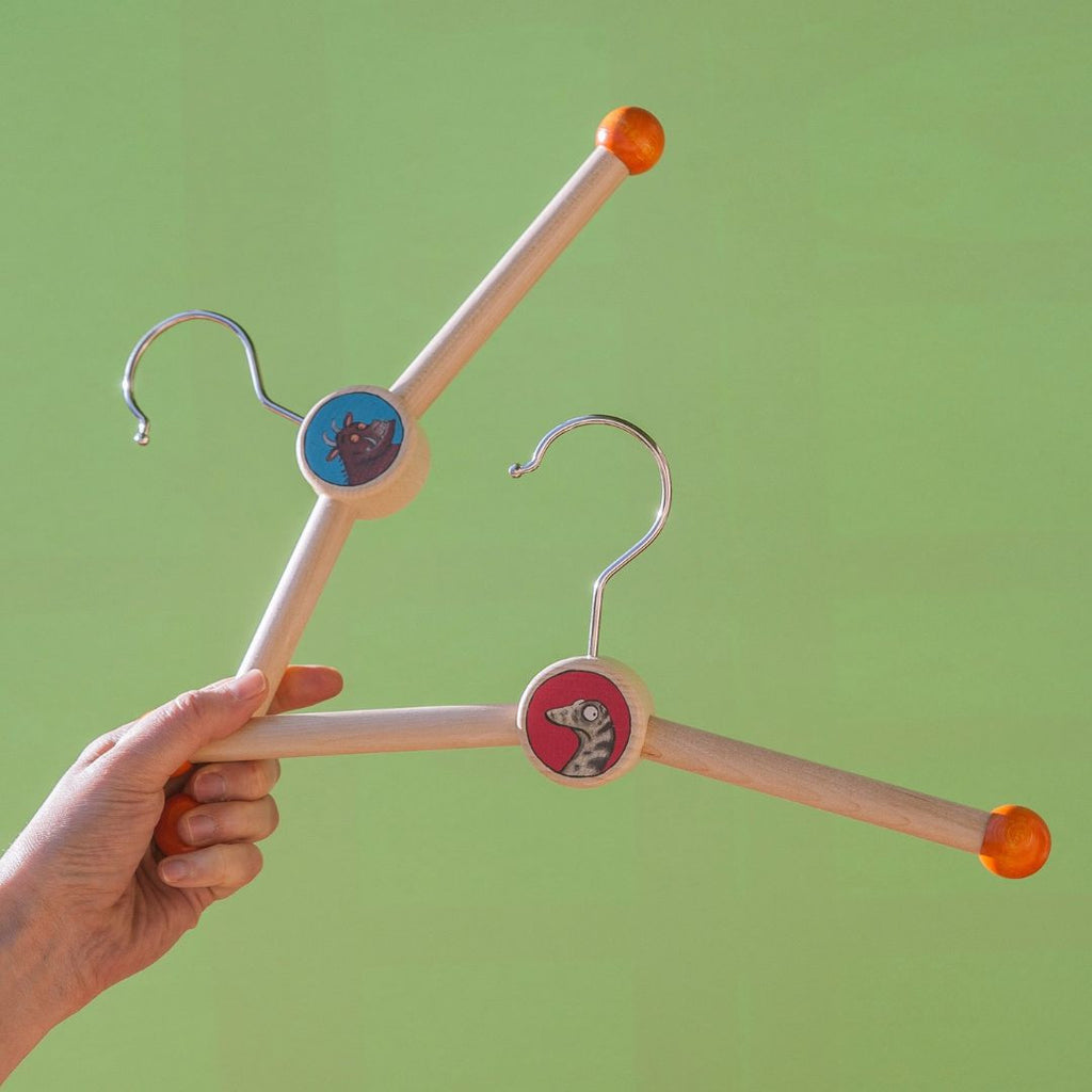 Gruffalo coat rack with a mouse