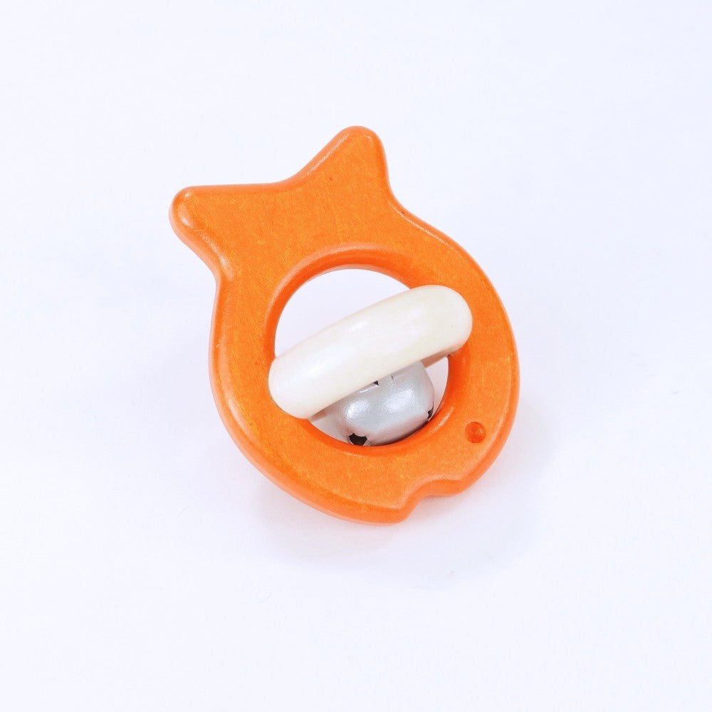 Wooden fish - rattle with a bell