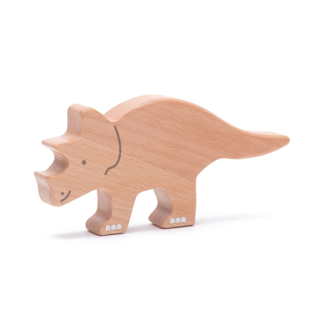 Drewniane figurki dinozaurów - 10 elementów