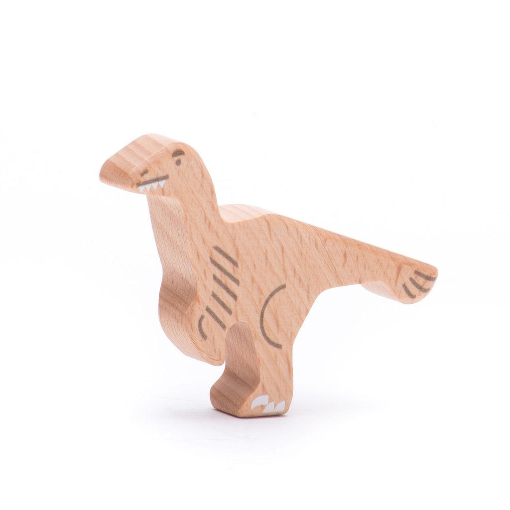 Drewniane figurki dinozaurów - 10 elementów