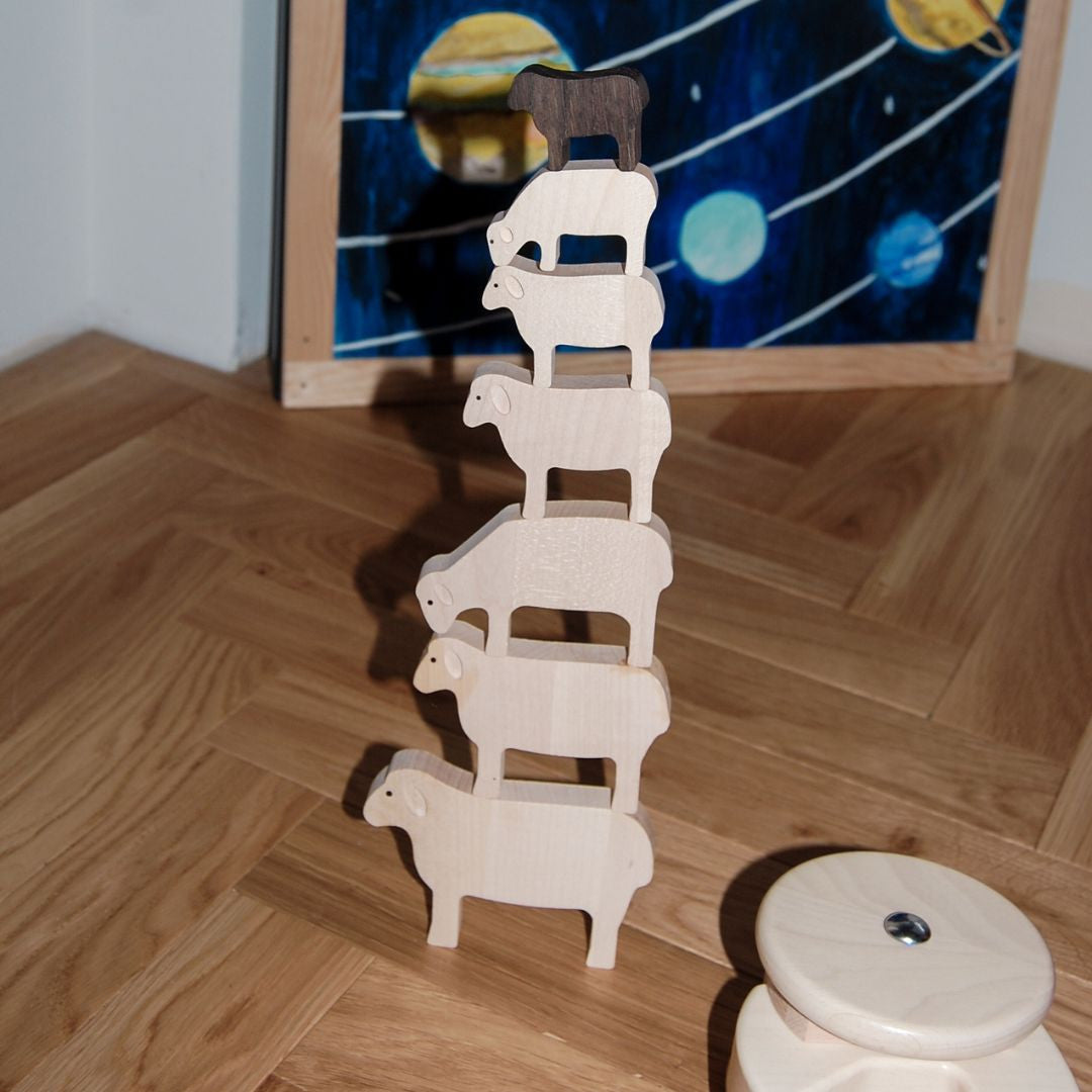 Owce sorter na desce - 7 figurek