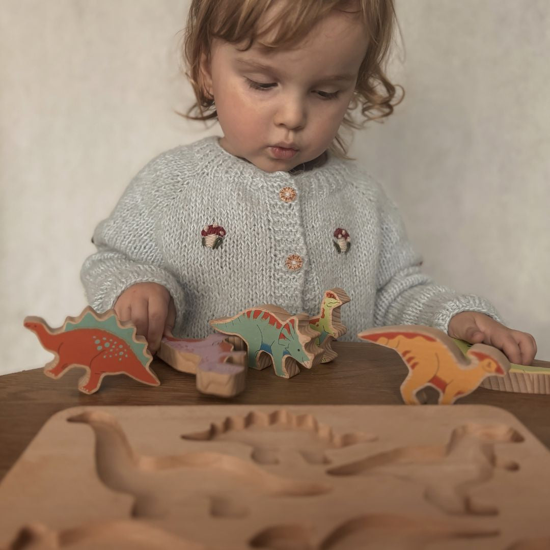 Dino sorter na podstawie - 6 figurek