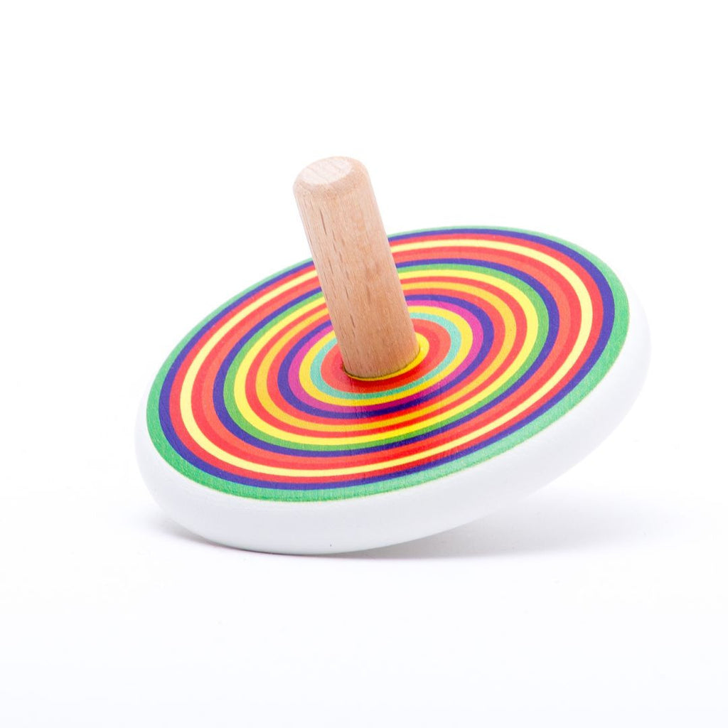 Colorful spinning tops