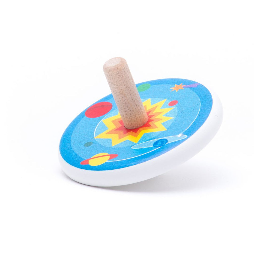 Colorful spinning tops