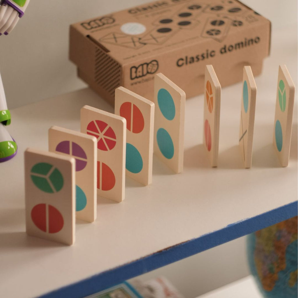 Klassisches Domino - Bruchrechnung lernen