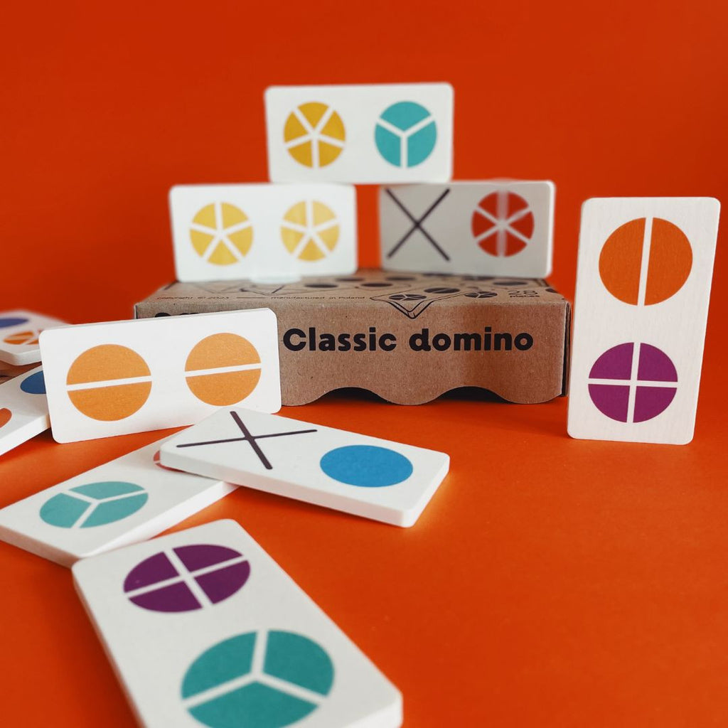 Klassisches Domino - Bruchrechnung lernen