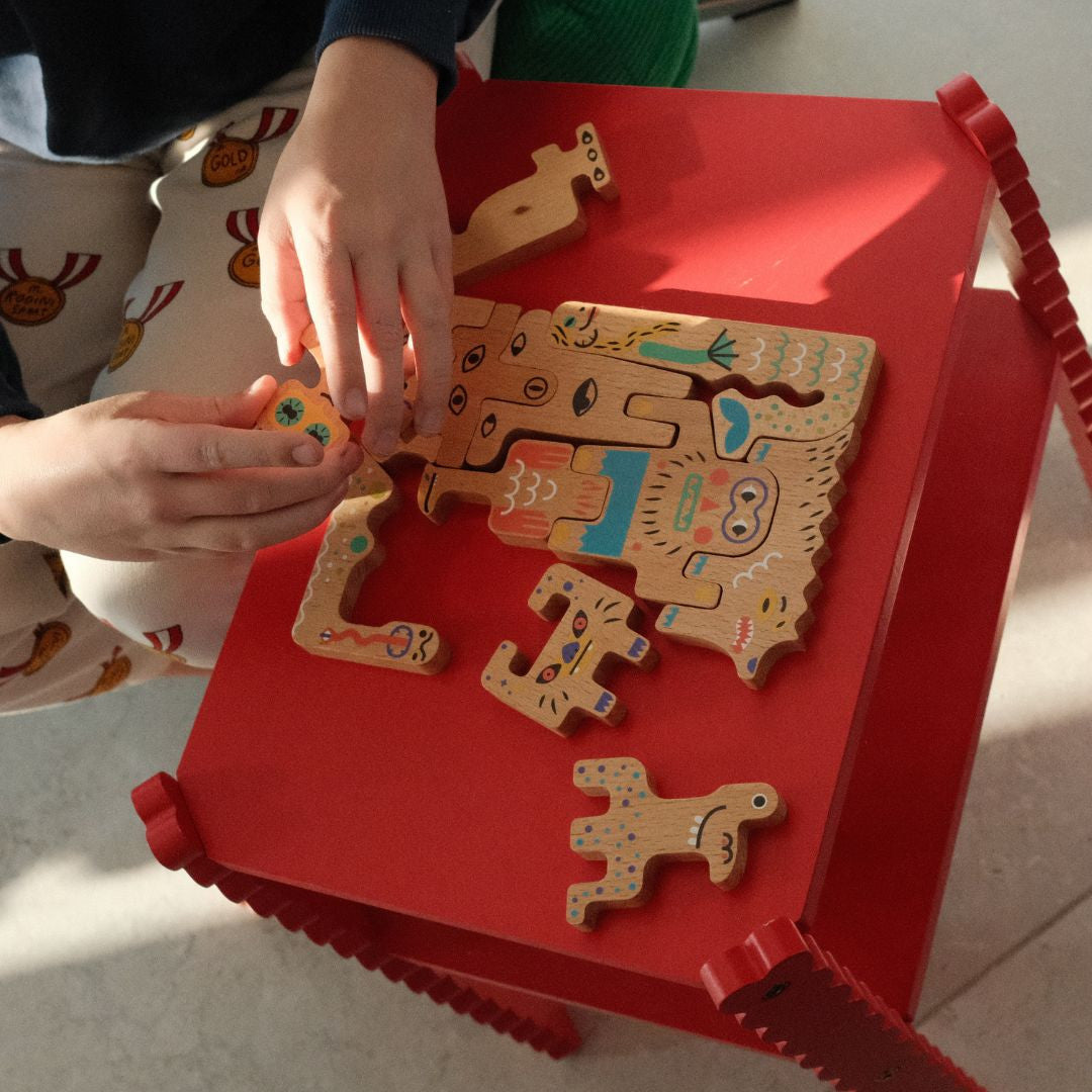 Przyjazne potwory puzzle dwustronne