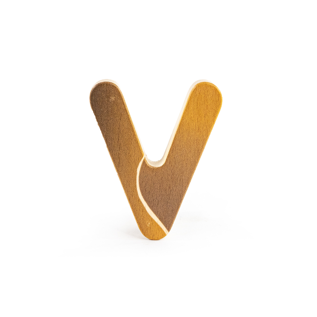 Holzbuchstaben mit Bildern